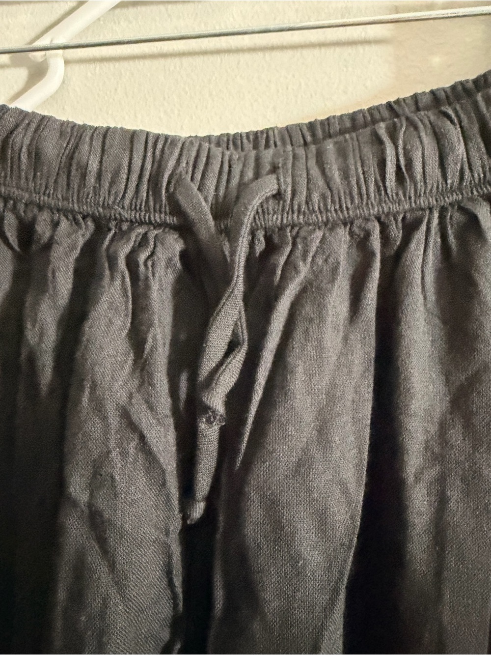 Free People Black Quinn Wide-Leg Drawstring Pants Size M - Picture 5 of 10